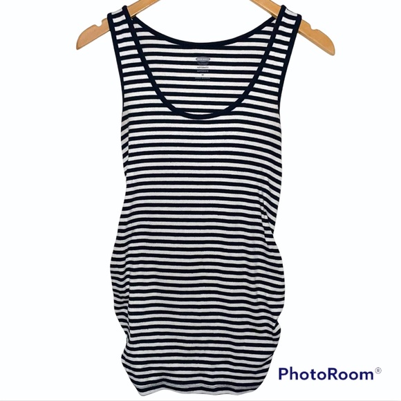 Old Navy Tops - Old Navy Maternity Ribbed Striped Tank Top